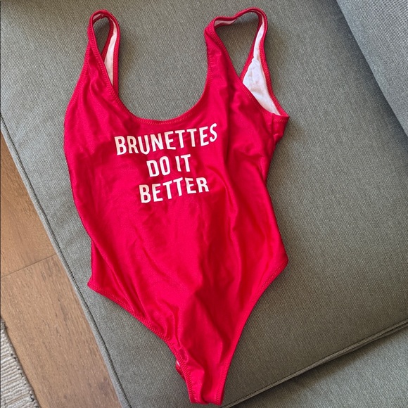Missguided Other - New Brunettes Do It Better One Piece Swimsuit